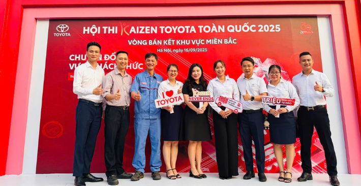 Toyota Bắc Giang xuất sắc lọt vào Bán kết Hội thi Kaizen Toyota Toàn quốc 2025